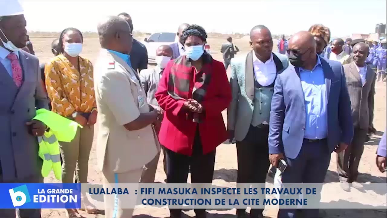 Lualaba: Fifi Masuka inspecte les travaux de construction de la Cité Moderne