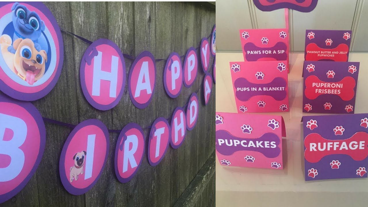 PUPPY DOG PALS (BIRTHDAY DECORATIONS DIY)