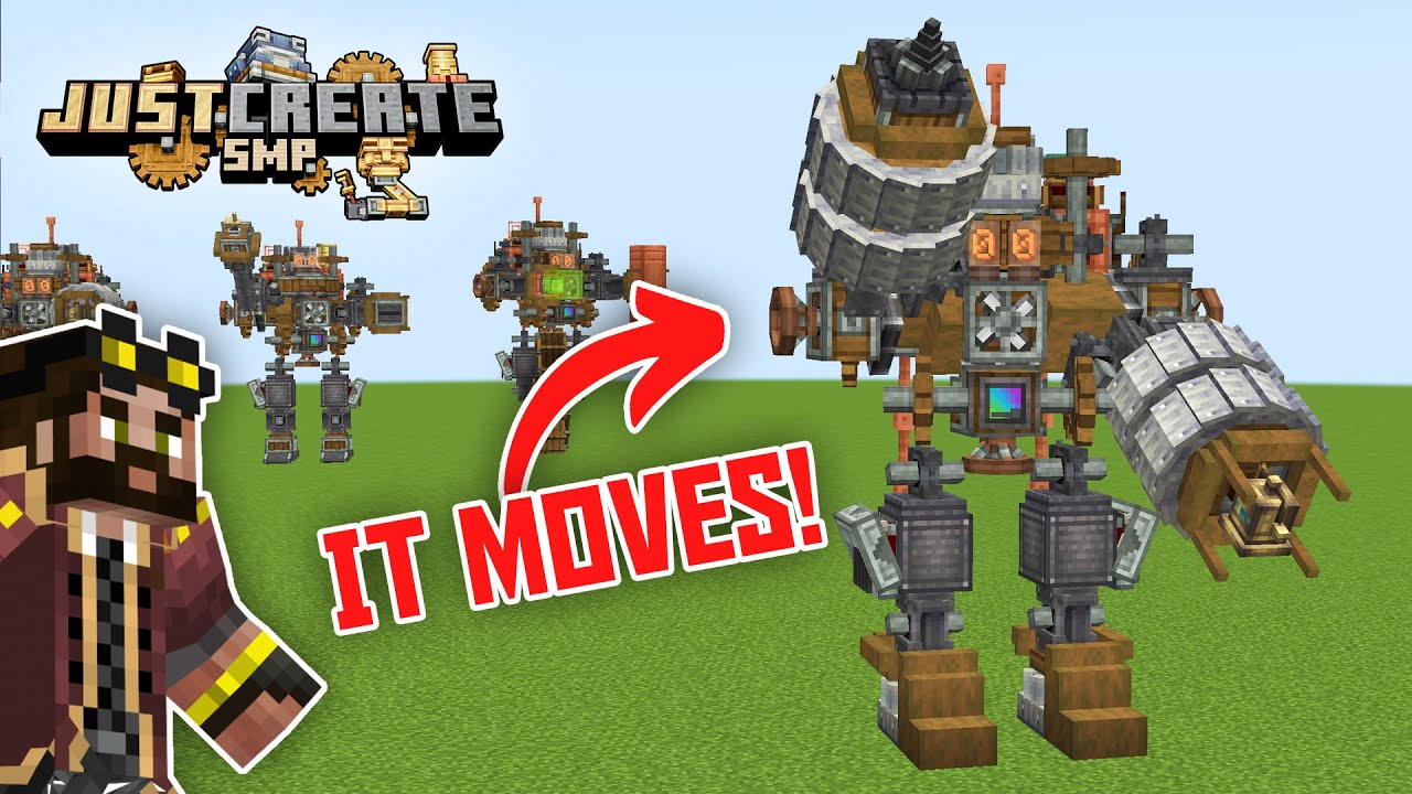 I built moveable GIANT MECHS in Minecraft Create Mod! [#36]