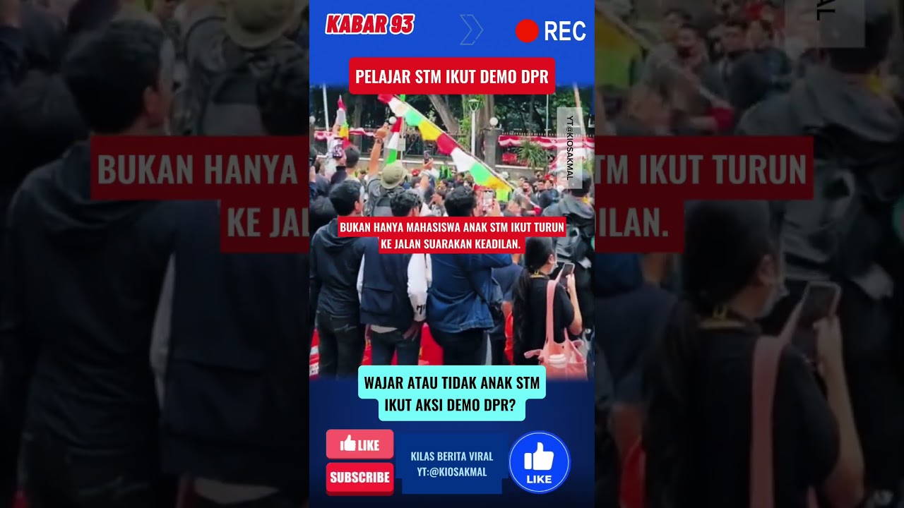 PELAJAR STM IKUTI AKSI DEMO DPR‼️#short #demodpr #dprri #stm