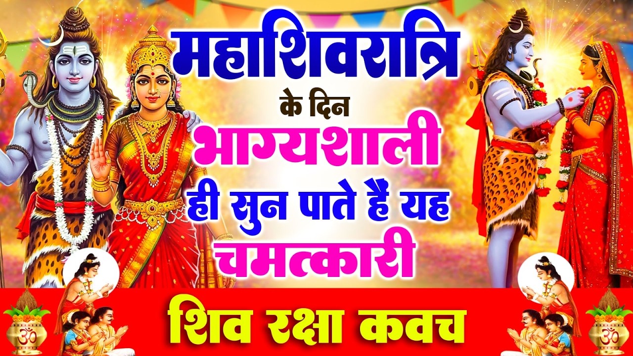 महाशिवरात्रि के दिन भाग्यशाली ही सुन पाते हैं ! चमत्कारी शिव रक्षा कवच | Shiv Raksha Kavach #bhajan