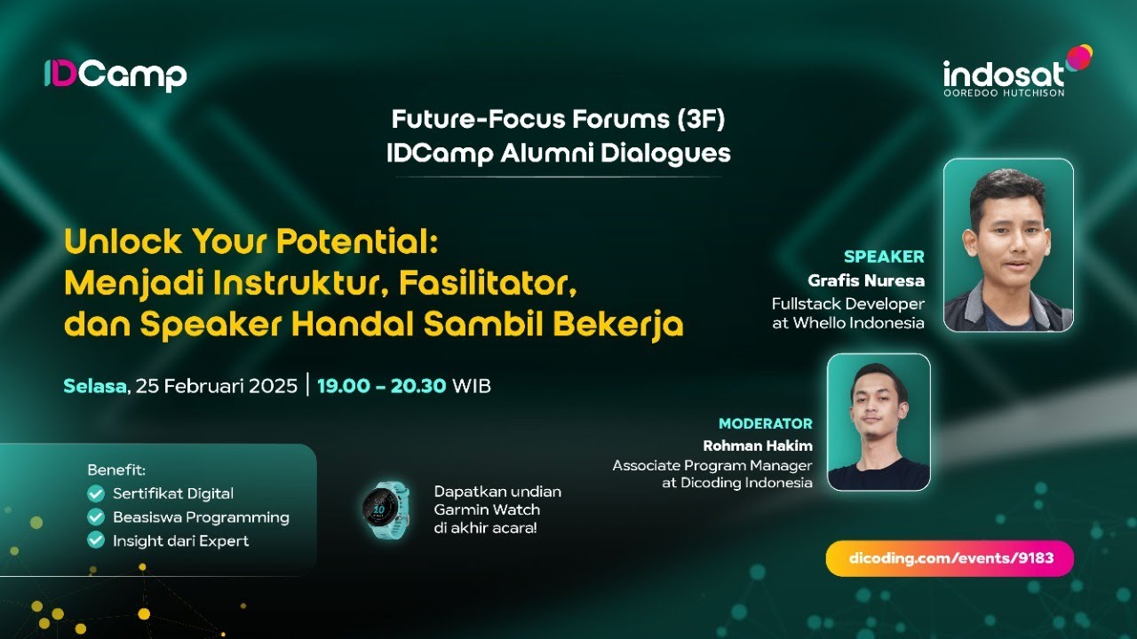 IDCamp Alumni Dialogue #3 - Unlock Your Potential