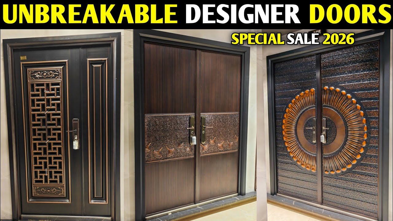 Unbreakable Designer Doors Collection of 2026 | Entrance Doors Room Doors UPVC Windows Sliders