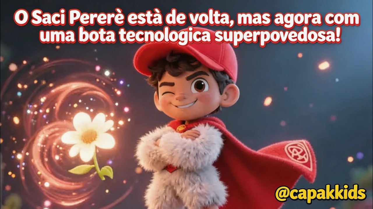 O Saci e a Bota Tecnológica: História Moderna para Crianças! 🌪️🤖 | Folclore Brasileiro @Capakkids