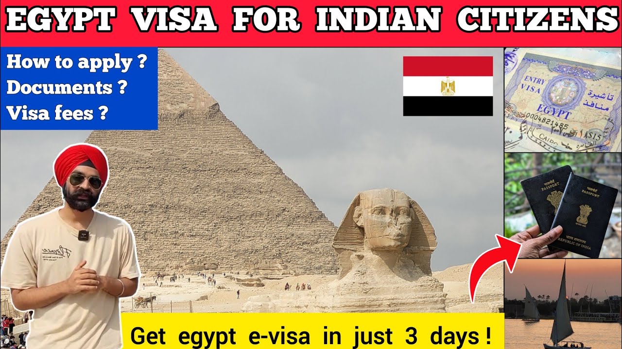 Egypt visa for indian passport | Egypt e visa for indian process | Egypt visa on arrival for indian