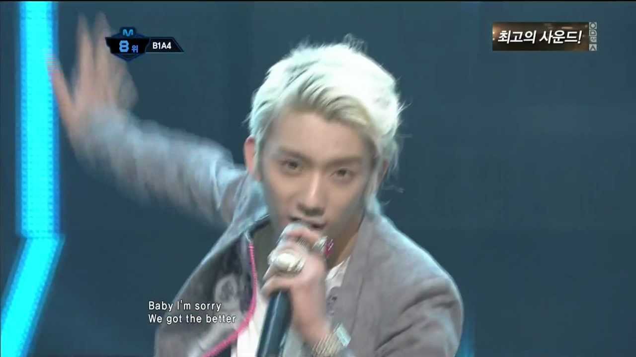120405 Mnet M!CountDown B1A4-Baby I'm Sorry