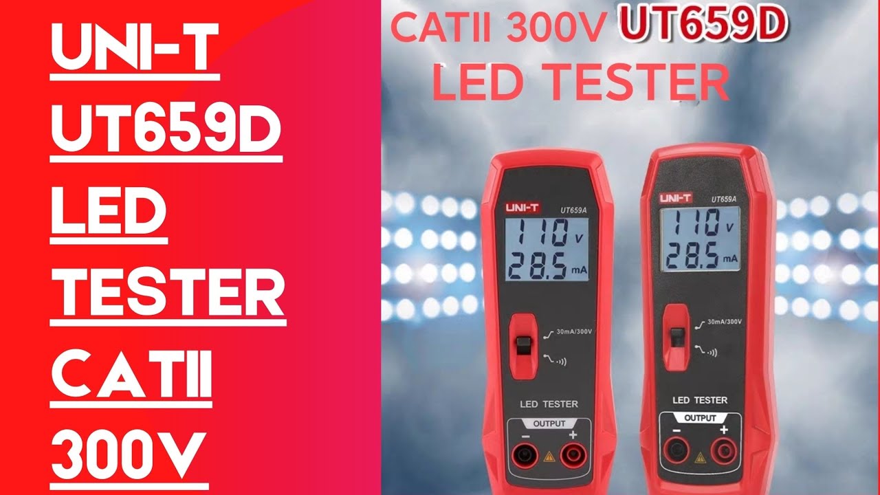 UNI-T UT659D LED TESTER CATII 300V.
