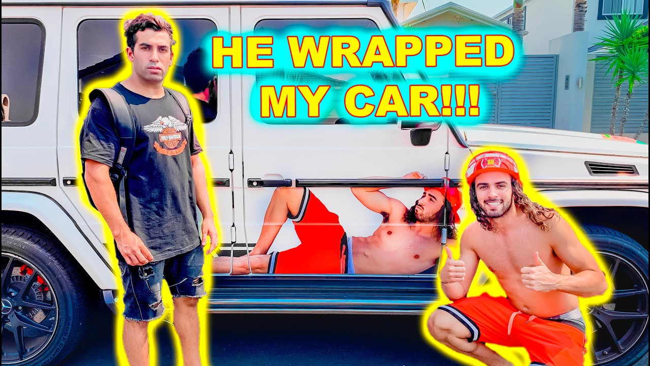 He Wrapped my G Wagon in Photos of himself!!