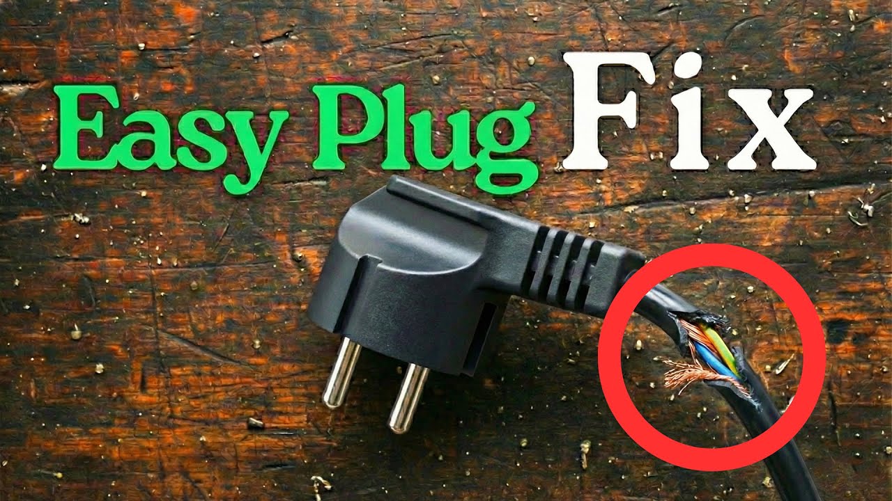 Few Know This! How to properly repair a broken electrical plug (Like New!)