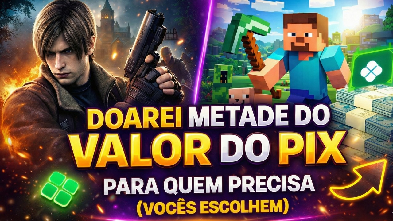 Jogando e interagindo (live beneficente, metade vão pra instituições).