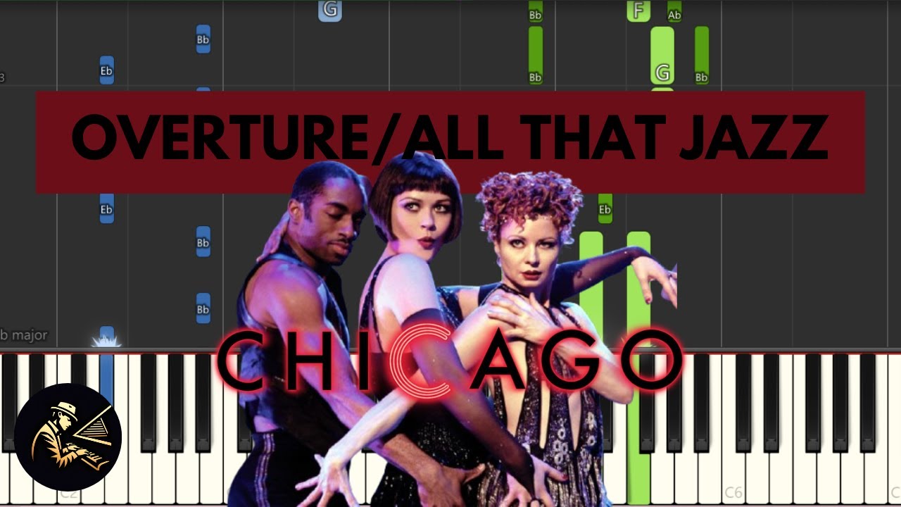 Overture/All That Jazz - Chicago | Piano Accompaniment Tutorial (Synthesia)