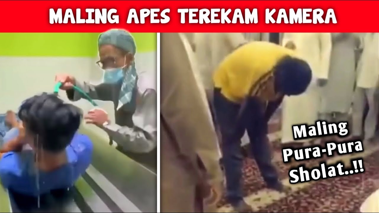 Maling Ketangkap Pura-Pura Sholat..!! Aksi Nekat Maling Apes Yang Terekam Kamera