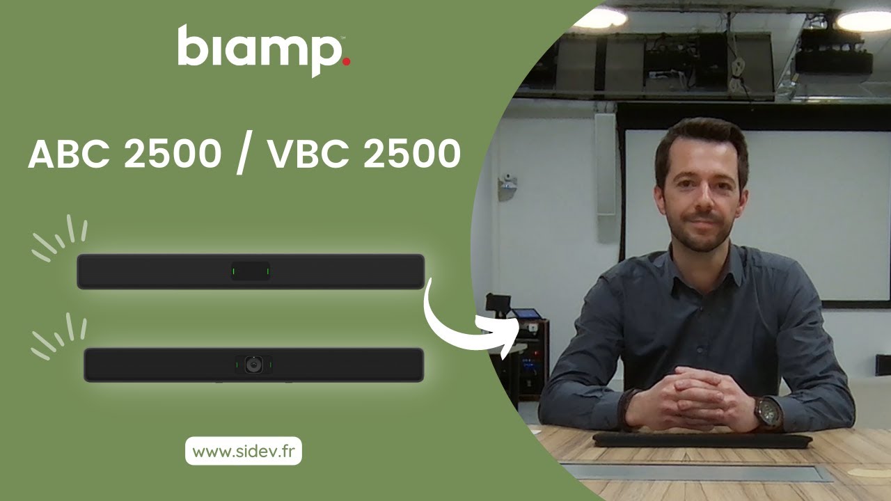 Les barres de conférence Parlé de Biamp - Sidev