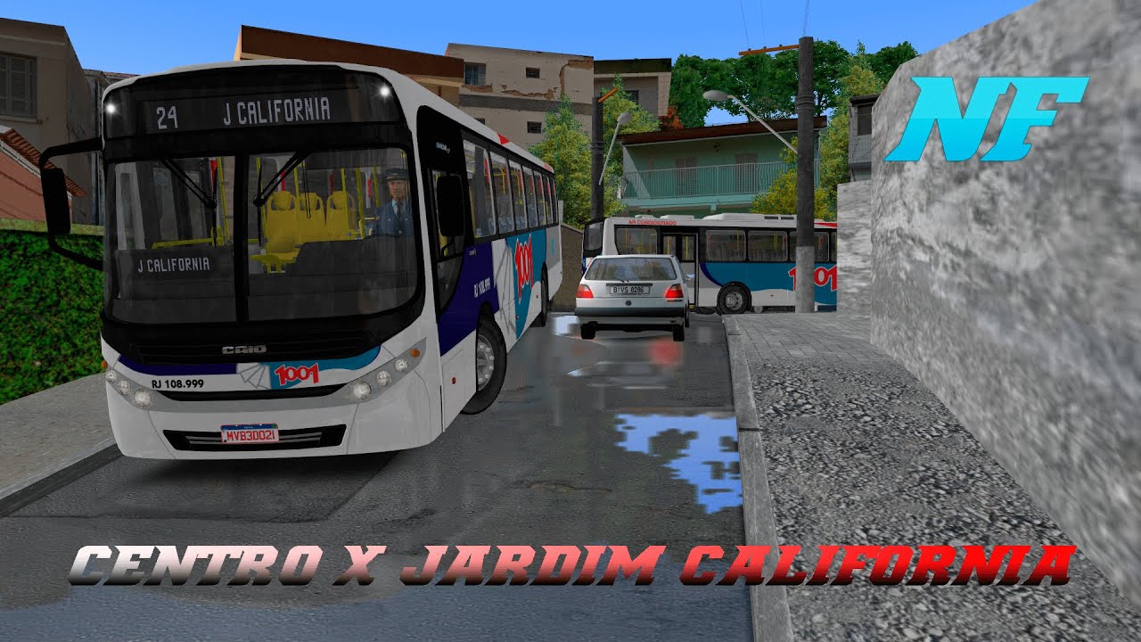 [OMSI 2] CENTRO X JARDIM CALIFORNIA MAPA NOVA FRIBURGO WIP CAIO APACHE VIP III 1001 B270F +G29