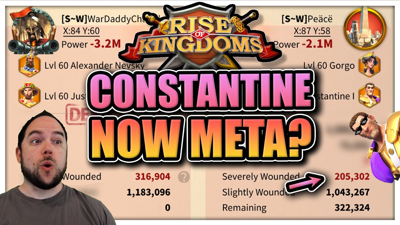 Gorgo Constantine is Slaying [is he actually META?] Rise of Kingdoms
