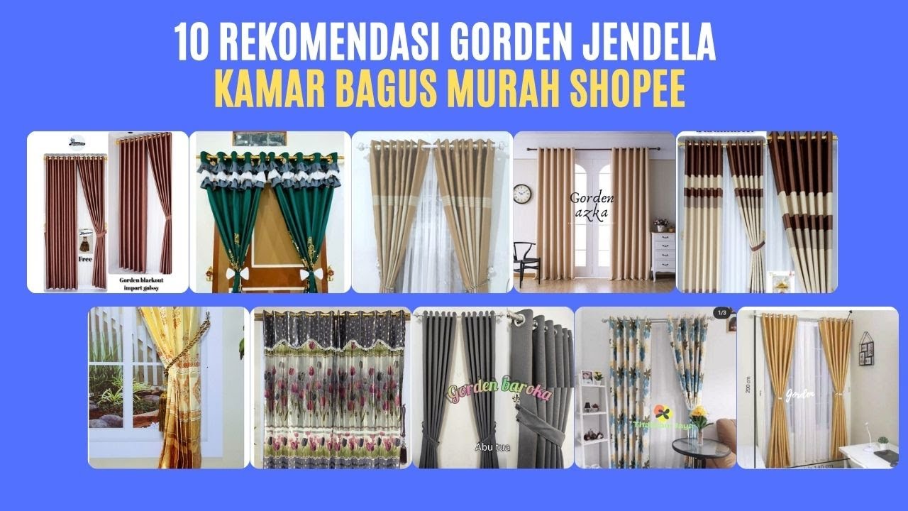 10 Rekomendasi Gorden Jendela Kamar Bagus Murah Shopee