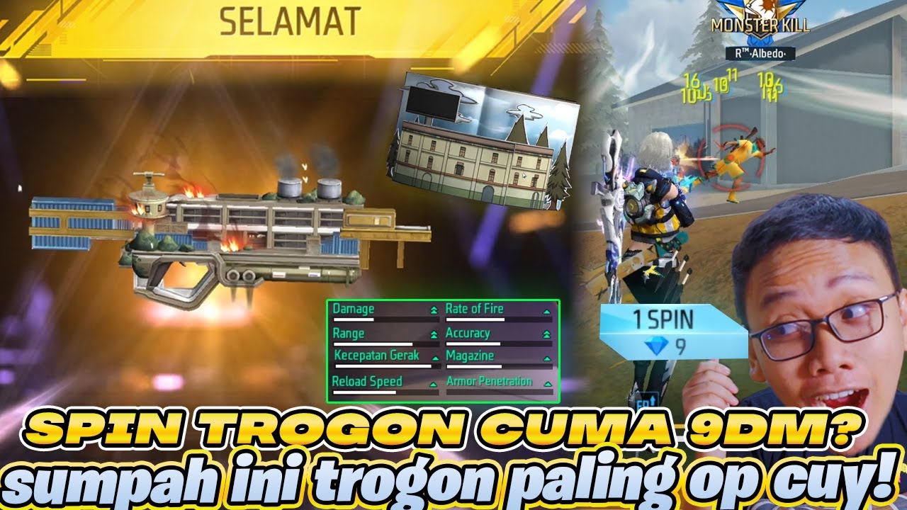 TRIK HOKI POLA SPIN TROGON FLASHBACK BERMUDA! KILL 23 SOLO VS SQUAD!