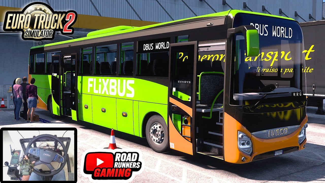 Ultimate Close Calls Scary Speedy FLIXBUS | Iveco Evedys | ETS2 1.53 Bus | Euro Truck Simulator 2