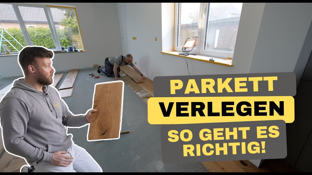 Estrich vorbereiten für Parkett