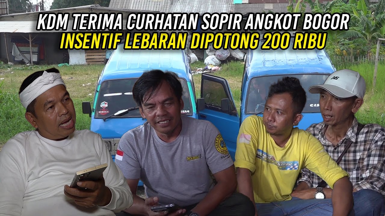 KDM TERIMA CURHATAN SOPIR ANGKOT BOGOR | INSENTIF LEBARAN DIPOTONG DUA RATUS RIBU