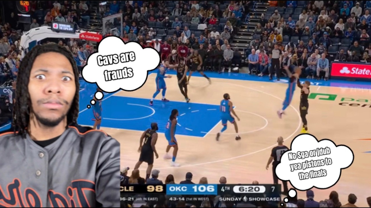 CAVS LOST TO A SGA LESS PISTONS BETTER!!!!! CLEVELAND CAVALIERS VS OKLAHOMA CITY THUNDER NBA 2/22/25