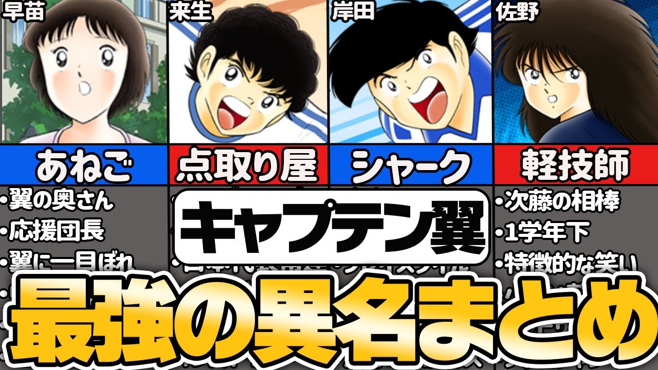 【国内】キャプテン翼 天才過ぎる全キャラ異名まとめ【ゆっくり解説】