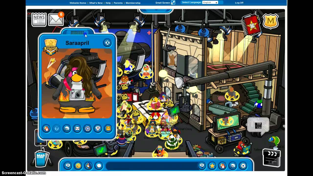 Club Penguin - Metting Saraapril!
