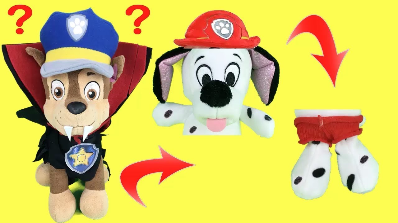 Paw patrol en Halloween: bebes escondidos de Chase con la manta mágica. Jugamos al escondite
