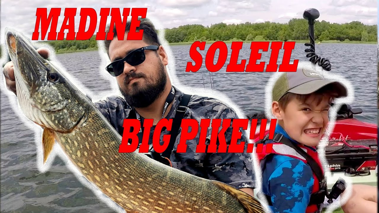Lac de MADINE au soleil et GROS BROCHET