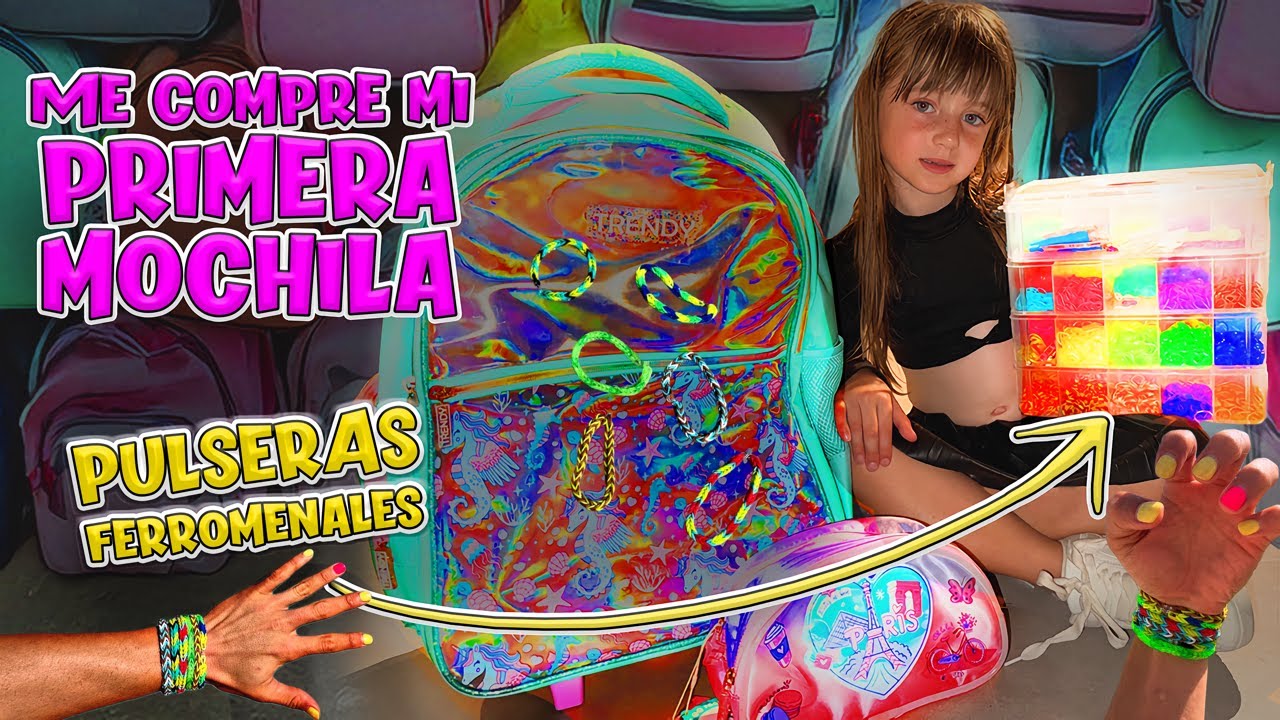 NUESTRA HIJA ROMA SE COMPRA SU MOCHILA CON SU EMPRENDIMIENTO DE PULSERAS FERROMENALES