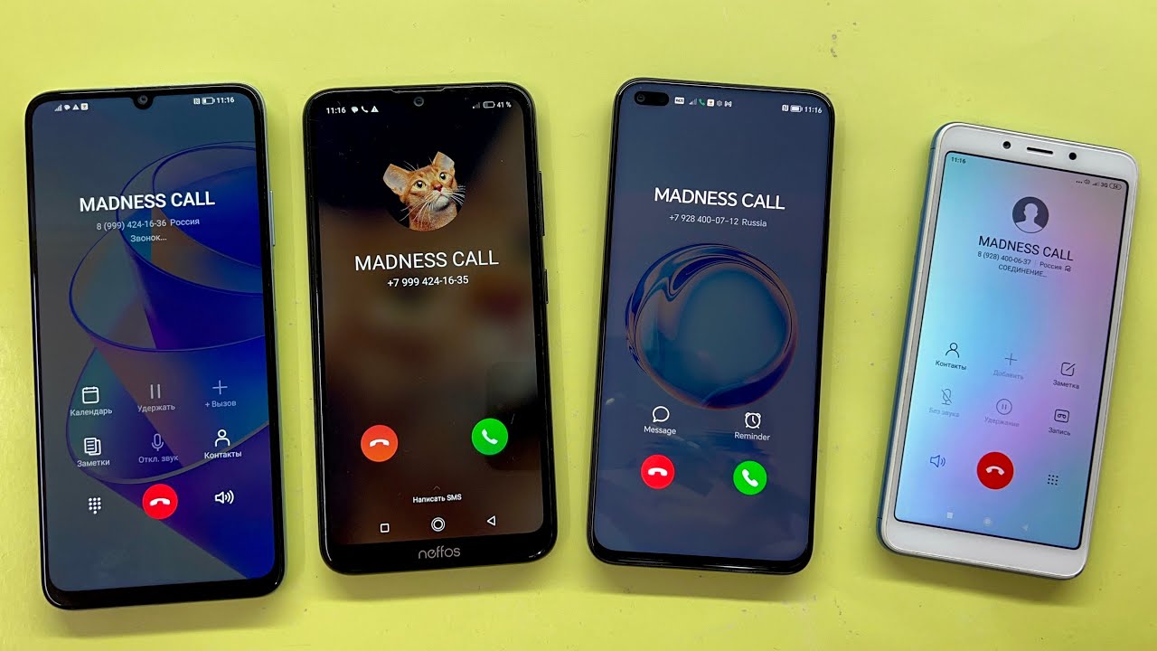 Incoming Call Neffos X20Pro Vs New Honor 50 and Xiaomi Mi 6A Vs Honor X7a Outgoing Call