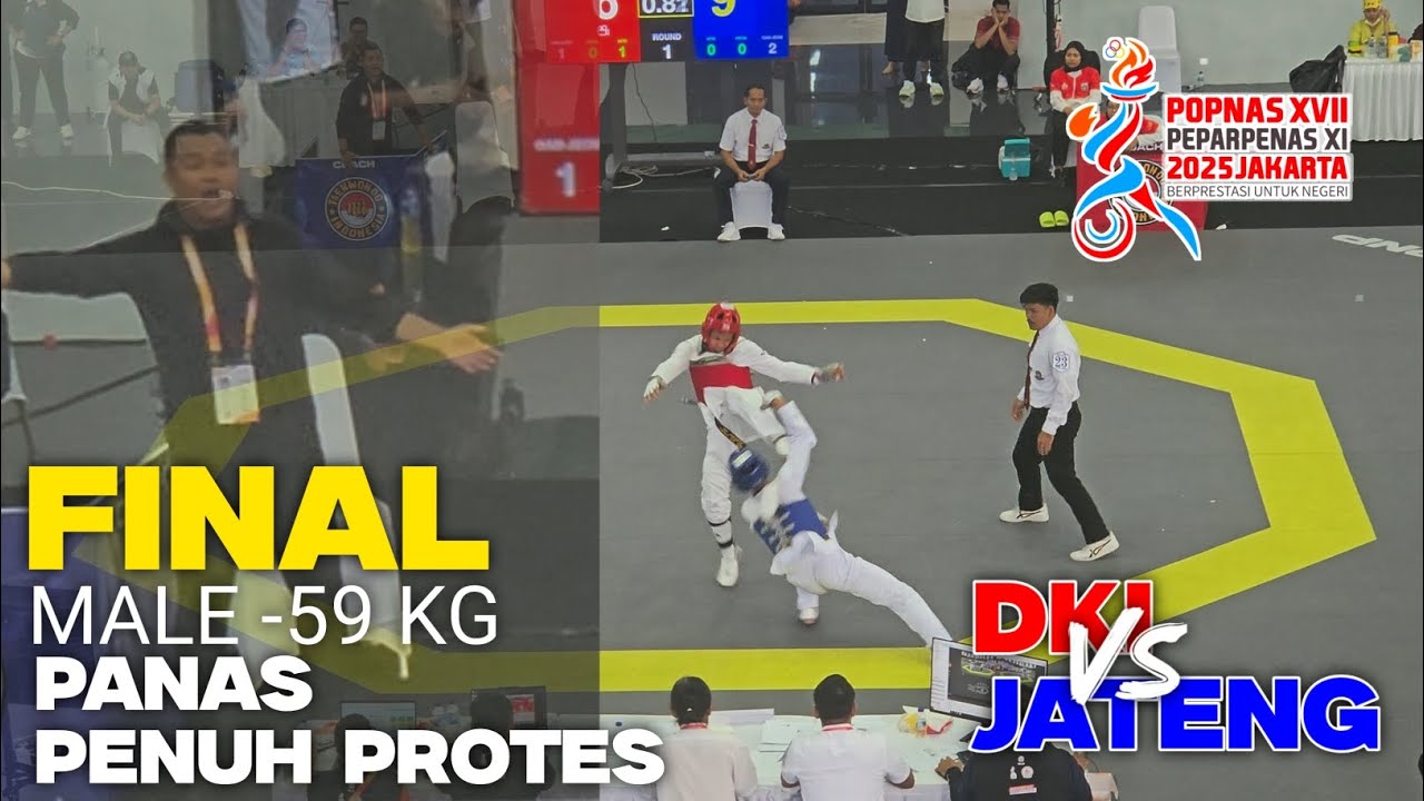 FINAL kyorugi u 59 kg popnas taekwondo 2025 dki vs jateng 