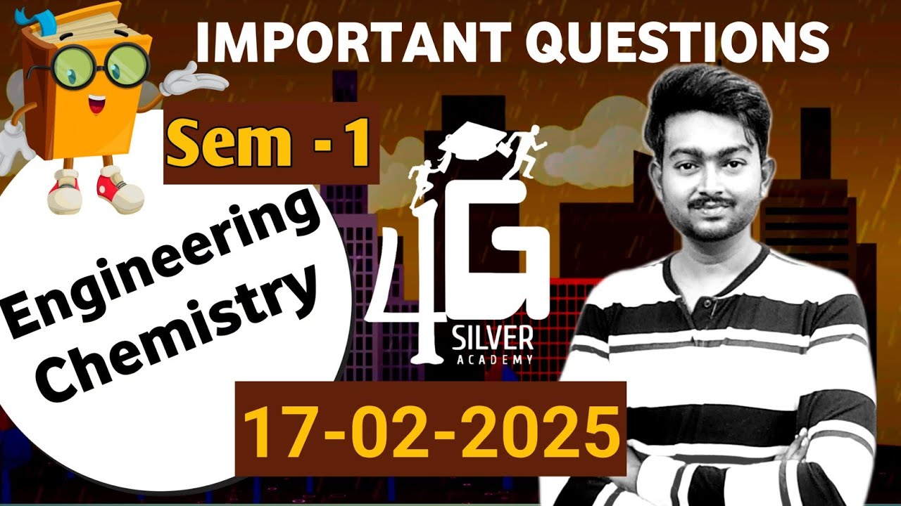 Engineering Chemistry Important Questions | CY3151 | 17/02/2025 Anna University Exam | Semester 1