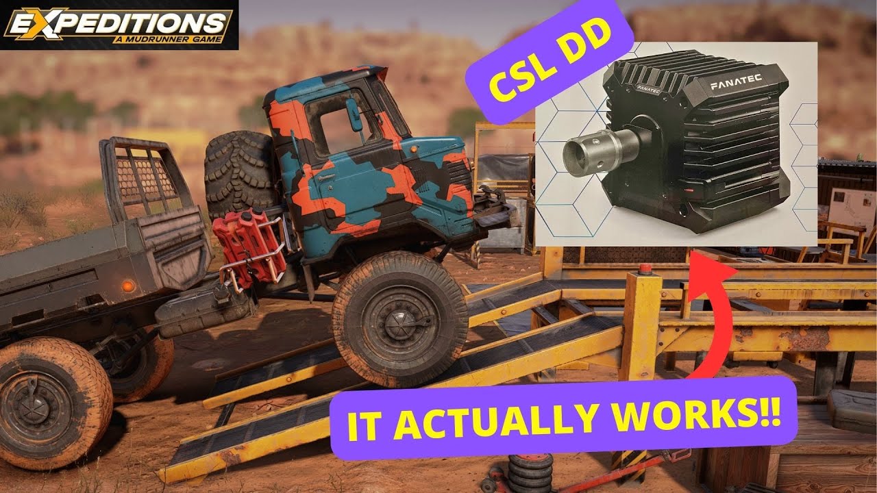 Fanatec CSL DD - BASIC SETUP | Expeditions: A Mudrunner Game (PC)