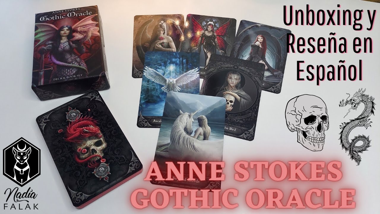 ANNE STOKES GOTHIC ORACLE  💀 Unboxing y Reseña en Español 🖤 Nadia Falak