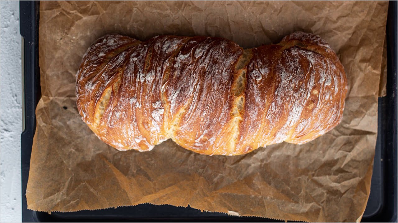Einfaches Wurzelbrot ohne Kneten