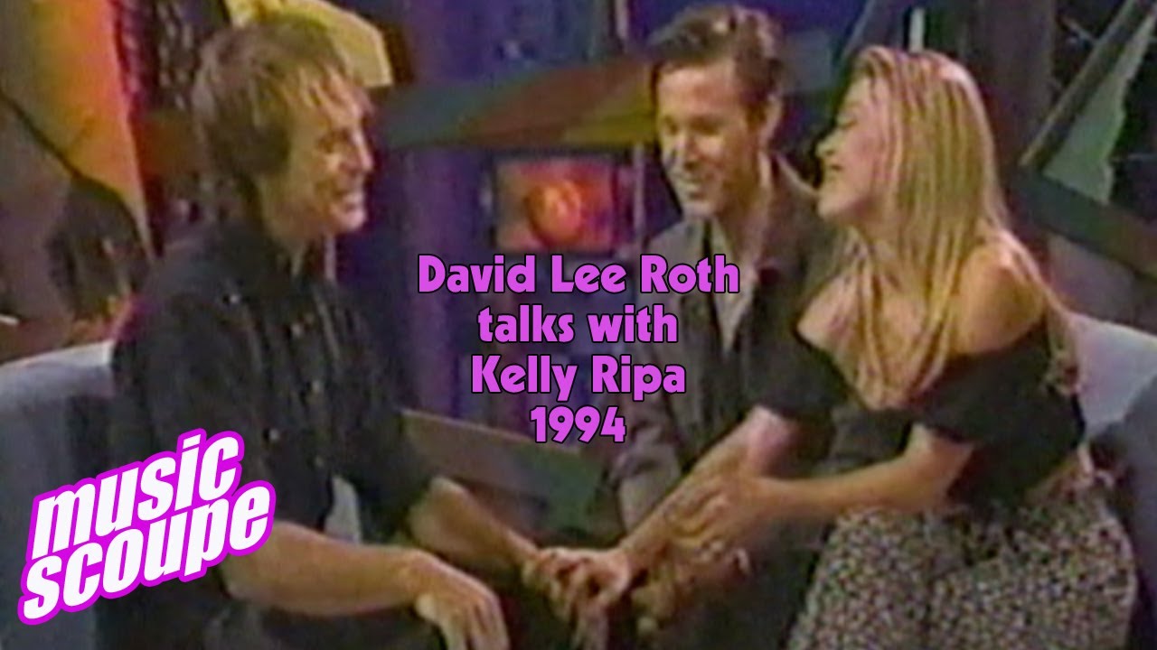 Kelly Ripa interviews David Lee Roth 1994 on Music Scoupe