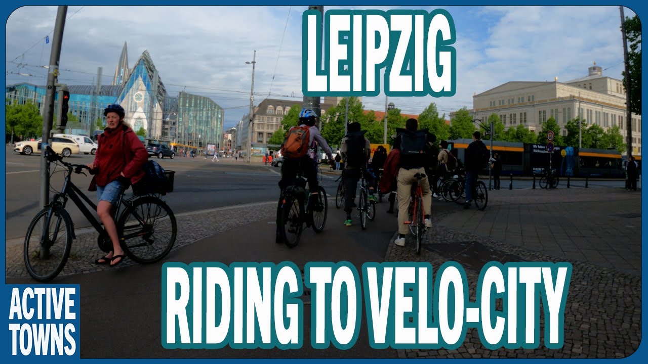 Velo-City 2023: изучение маршрута от центра Лейпцига до места проведения конференции