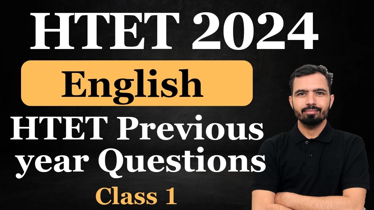 HTET 2024 | English Grammar | HTET Previous Year Questions By Mandeep Godara Sir