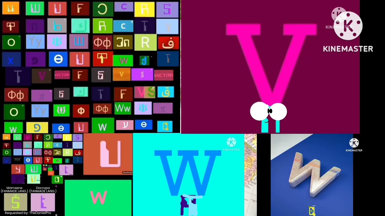 Artistic Alphabet A Lot Comparison languages W Screen Parody 22