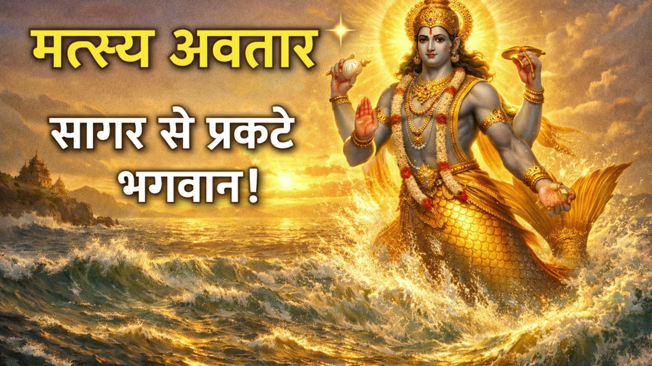मत्स्य अवतार की दिव्य कथा ✨ | भगवान की महिमा | भक्ति और ज्ञान की अद्भुत कहानी