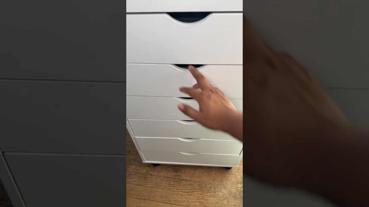 A beautiful looking wooden filing cabinet makes everything POP! 🤩 