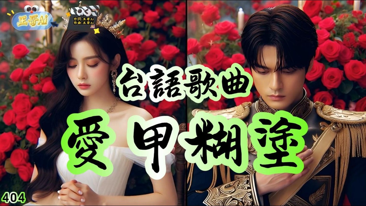 閩南語歌曲(404.愛甲糊塗)愛嘛好 恨嘛好 攏是苦.醉嘛好 夢嘛好 攏是無愛你的心 早就註定無退路愛甲糊塗 才會為你來耽誤  #王哥Ai #原創歌曲 #閩南語流行歌曲 #台語歌曲 #音樂 #ai歌手