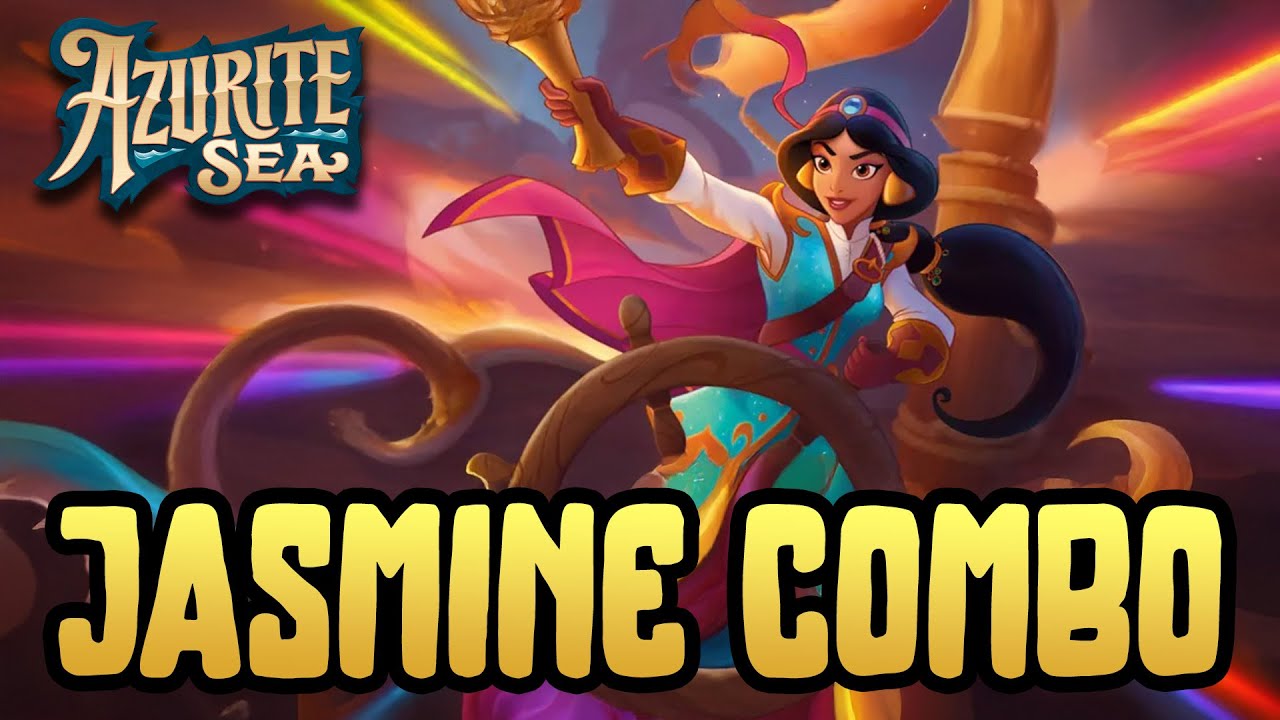 PRINCESS JASMINE COMBO DISNEY LORCANA NEW AZURITE SEA DECK 🔵🟢
