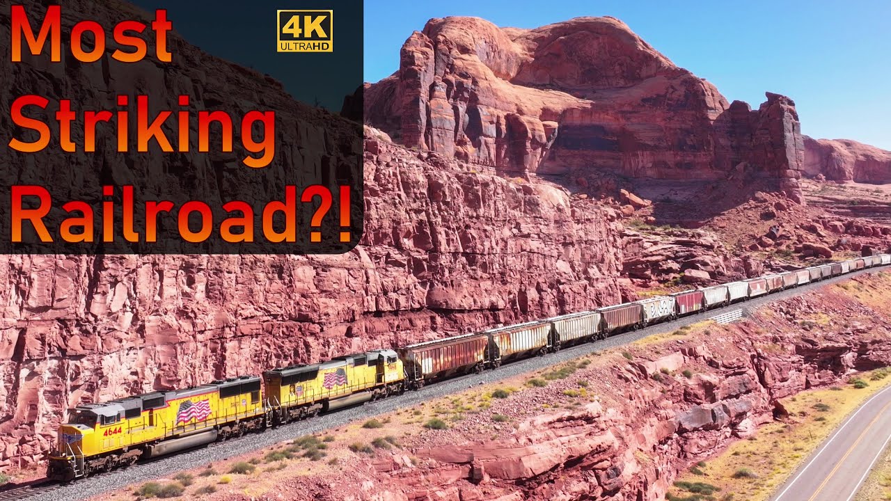САМАЯ ПОТРЯСАЮЩАЯ ЖЕЛЕЗНАЯ ДОРОГА В АМЕРИКЕ?! (4K) | Moab, Utah Cane Creek Branch, Potash Local |...