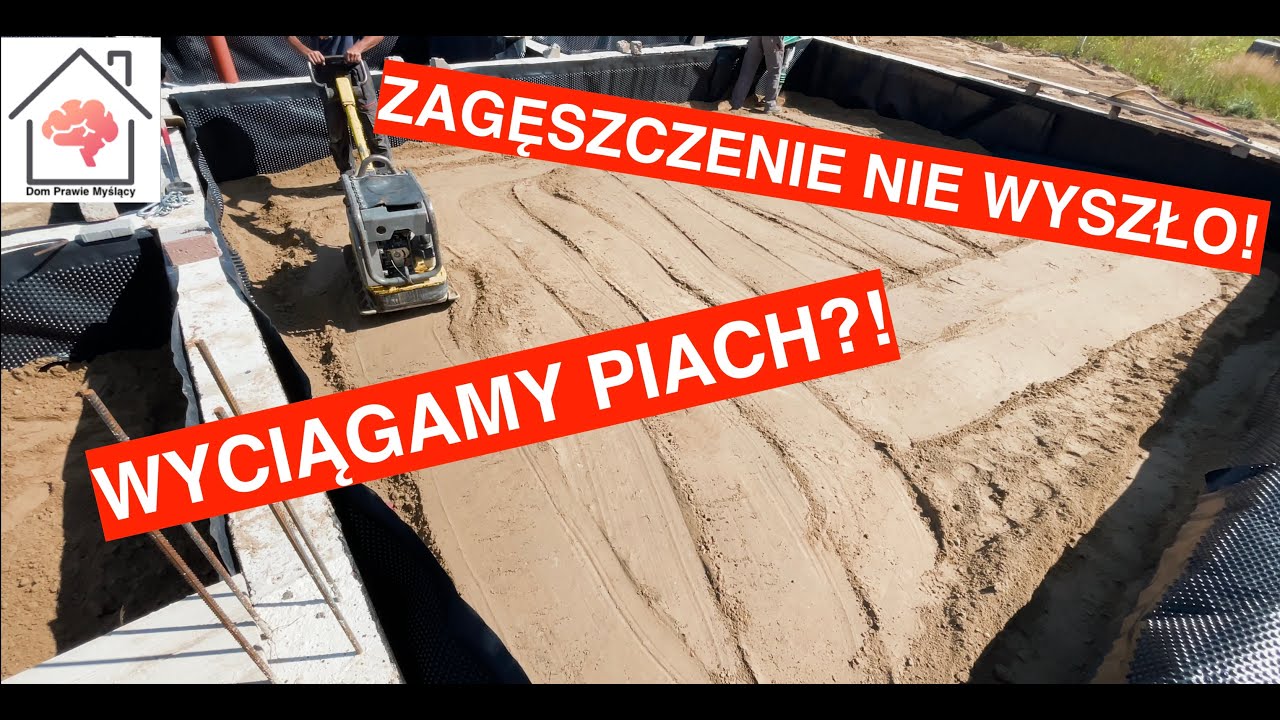 Zagęszczenie nie przeszło badań! Wymiana piachu przy stanie 0!