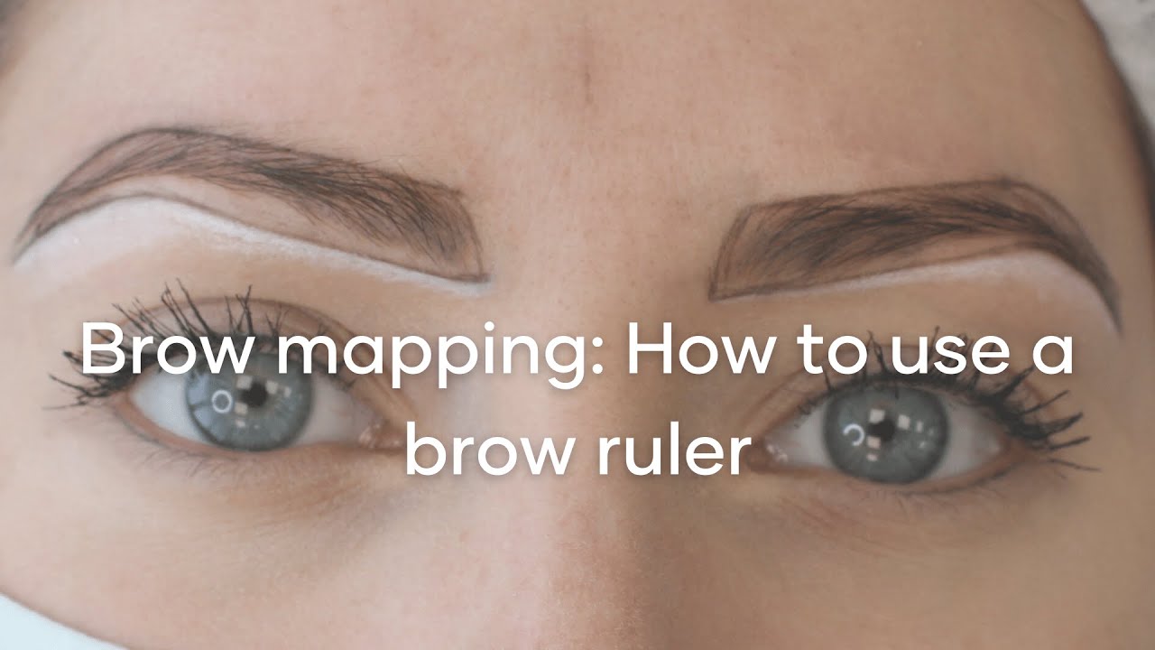 Brow mapping: How to use a brow ruler
