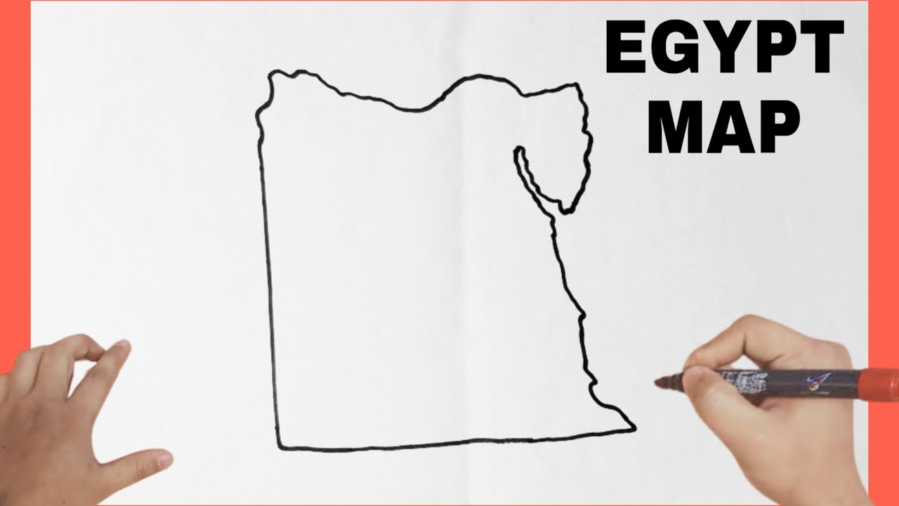 How To Draw Map Of Egypt