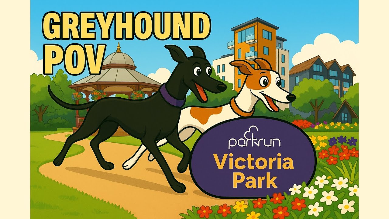 Parkrun Victoria Park, Newbury #1 - Course video with Greyhound - 27th September 2025