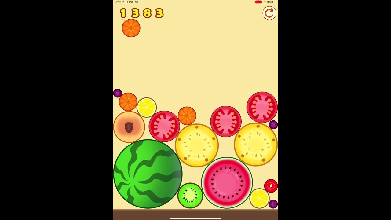 Fruit merge best score 2616
